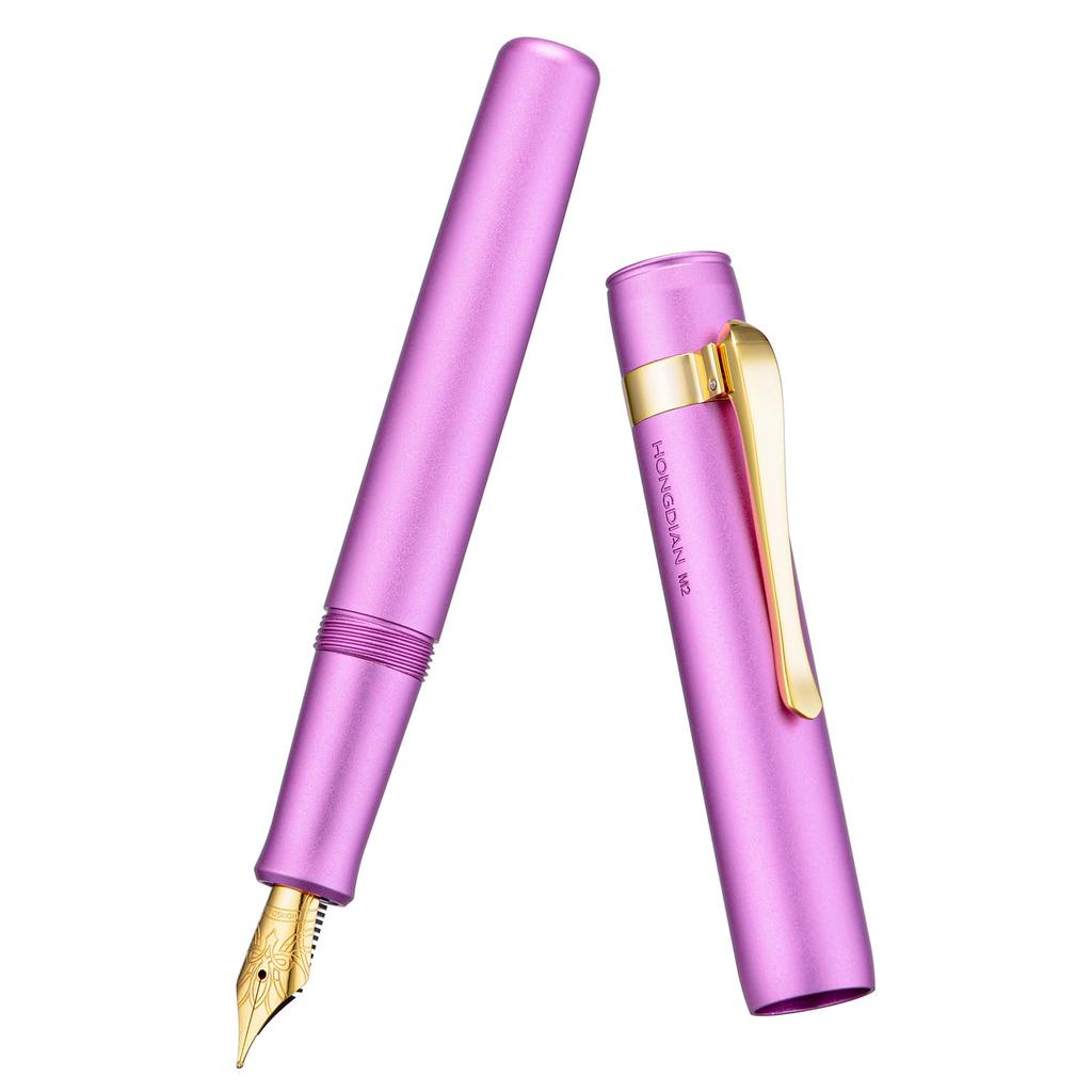 Мини-перьевая ручка Hongdian M2 Опал Сверхтонкое Мягкое Перо Алюминиевая Тонкая Карманная Дорожная Ручка