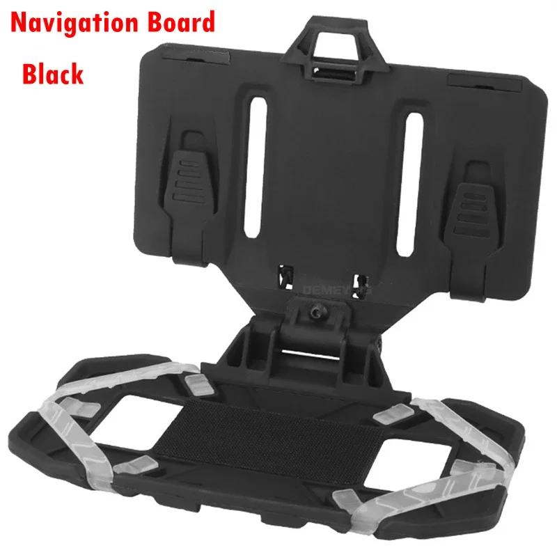 Vest Mobile Phone Rack Tactical Folded Navigation Board Mobile Phone MOLLE Holder Hunting Paintball Chest Bag Map Bag