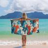 Ocean waves arts pattern Beach Towel for Family stuffs friends Gifts Quick-Dry For Bath Yoga Tourism Beach GYM Camping Swimming
