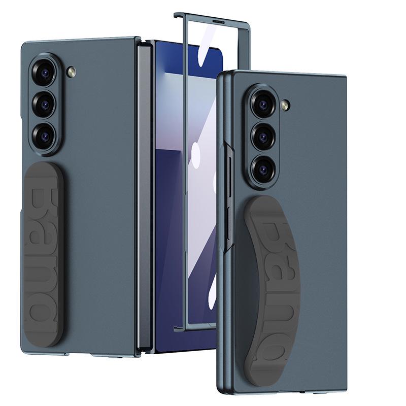 Силиконовый чехол Samsung Z Fold7 с эластичным ремешком на запястье - Премиальный складной чехол для телефона