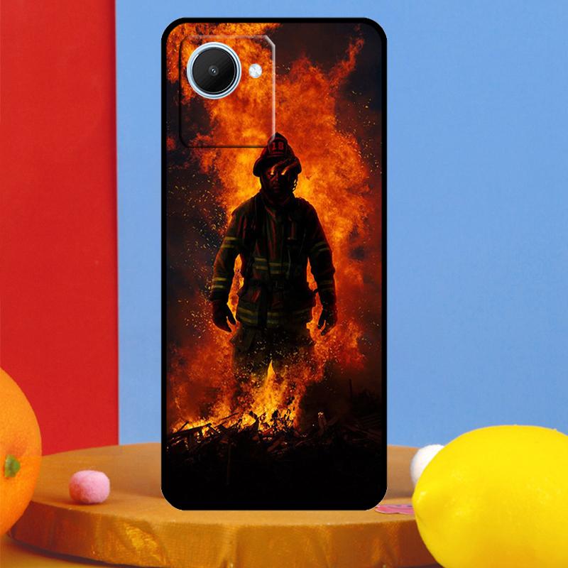 Firefighter Heroes Fireman For Realme GT7 Pro GT6 10 11 12 13 14 15 Pro Plus C55 C67 C63 C61 C53 C35 C65 C75 C71 Case