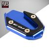 Motorcycle Accessories CNC Aluminum Side Stand Kickstand Extension Enlarger Plate Stands For YAMAHA YZF R3 ABS