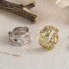 Xiaomi 925 Sterling Silver Rings For Women trendy bump gold color fine Jewelry Beautiful Finger Open Ring For Party Birthday Gift