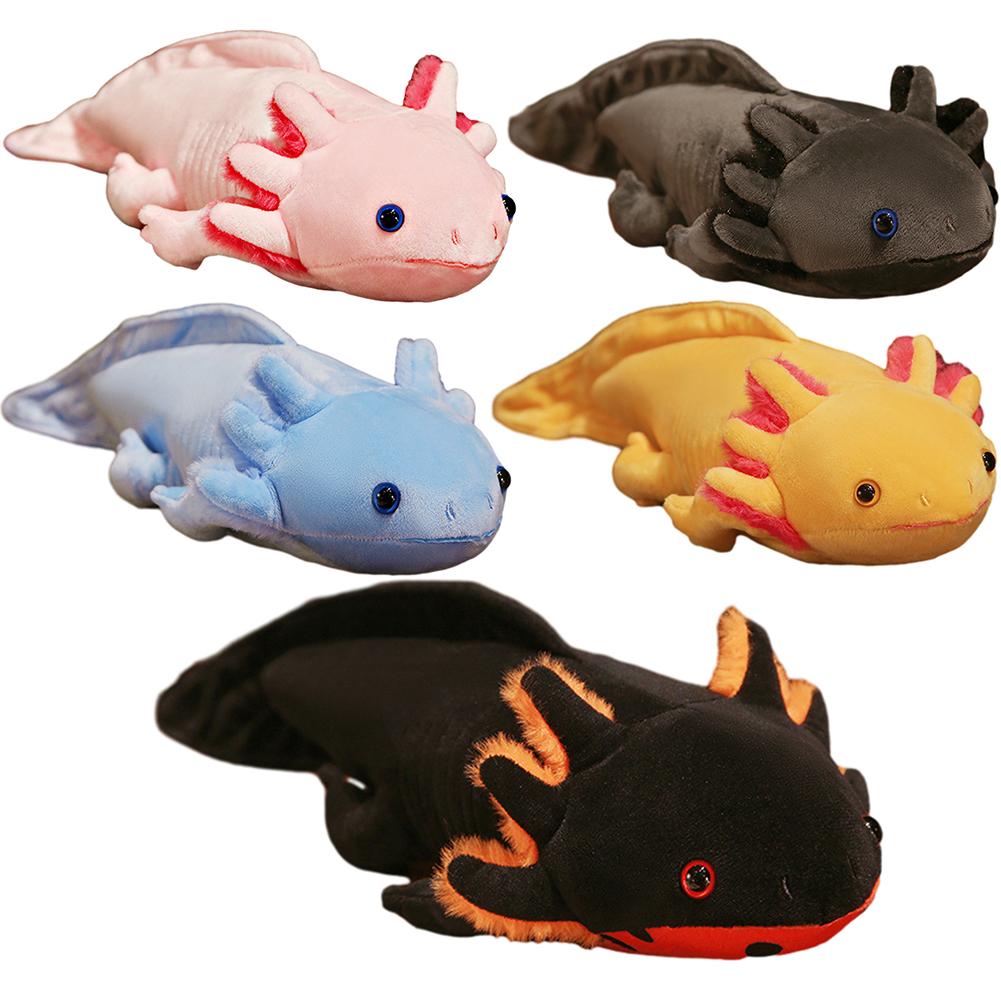 45cm Kawaii Mexicanum Axolotl Animal Dolls Soft Stuffed Plush Animal Toys Cute Axolotl Stuffed Plush Toy Long Pillow Cushion