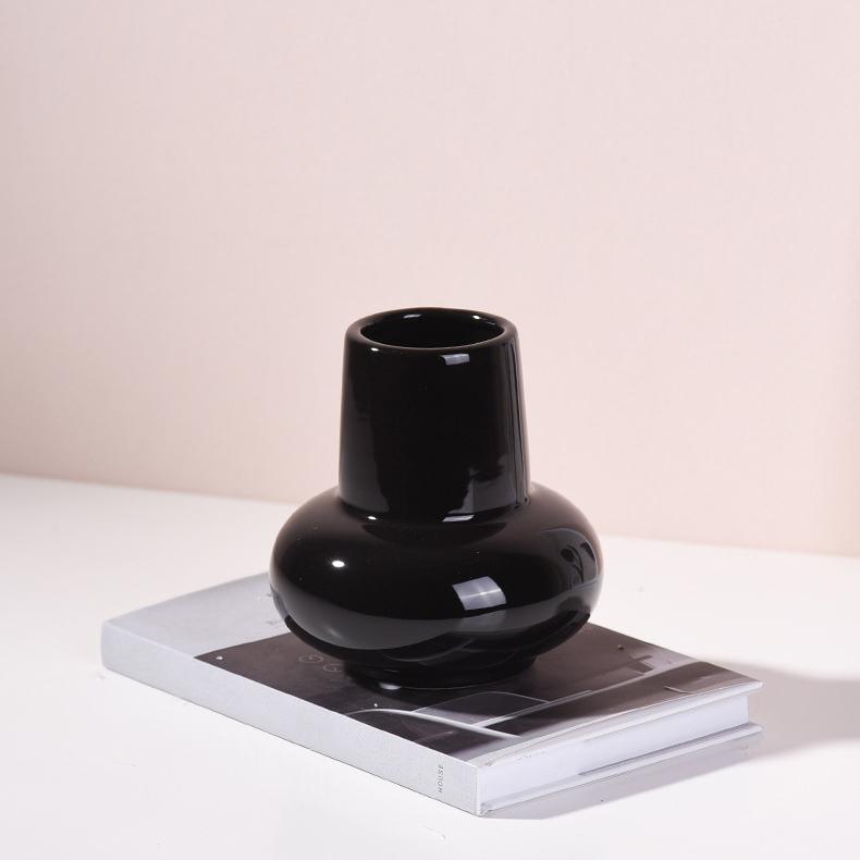 Простая керамическая ваза, гидропонная ваза, цветочная композиция, домашний декор, настольный орнамент, украшение сада