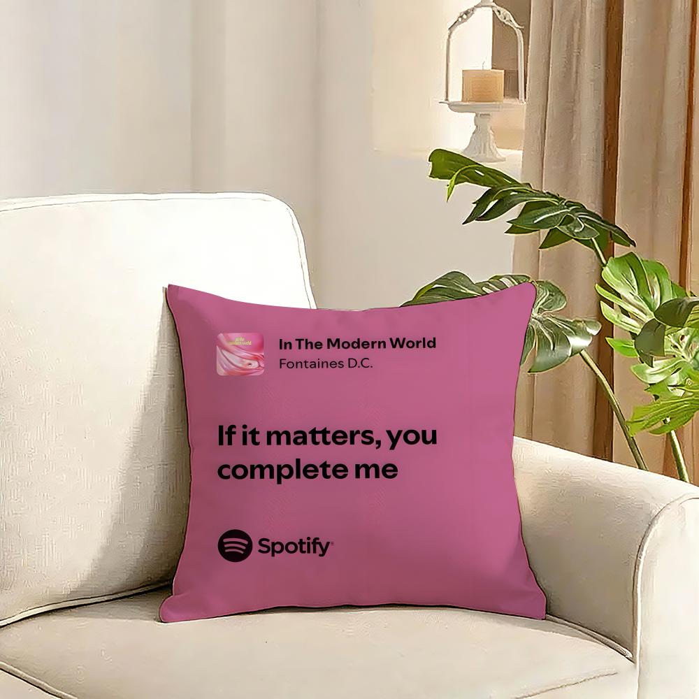 Band FFontaines D C Romance Cushion Cover Reversible Plush Pillow Cover Soft Fluffy Home Decor for Sofa Bedroom