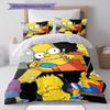 Bart Simpson  Art Pattern Bedding Home Decoration Birthday Gift ( 1 duvet cover + 2 pillowcase, without core),fan merchandise.