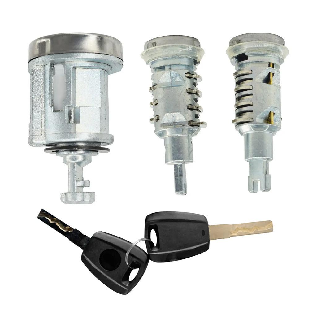 For Fiat Ducato Citroen Relay Peugeot Boxer 2006 Set Ignition Car Door Rear Trunk Lock Barrel Cylinder Latch With 2 Keys Blade