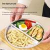 23cm Stainless Steel Diet Meal Plate