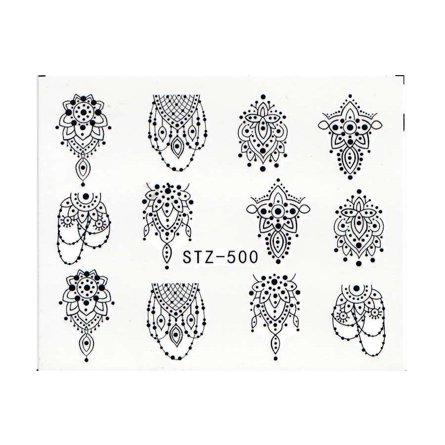 Переводные наклейки для ногтей Flower Butterfly Nail Art для украшения ногтей