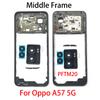 Для OPPO A5s A5Xs A15 A15s A16 A16s A36 A54 A74 A93 A57 A76 4G 5G Средняя рамка корпуса + Боковая кнопка + Объектив камеры