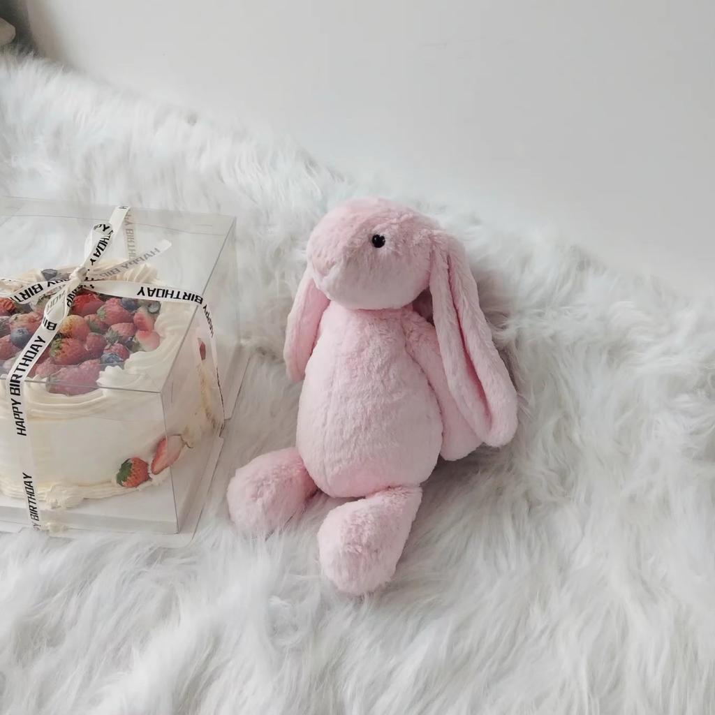 Cute Long-Eared Bunny Plush Toy 25cm Soft Stuffed