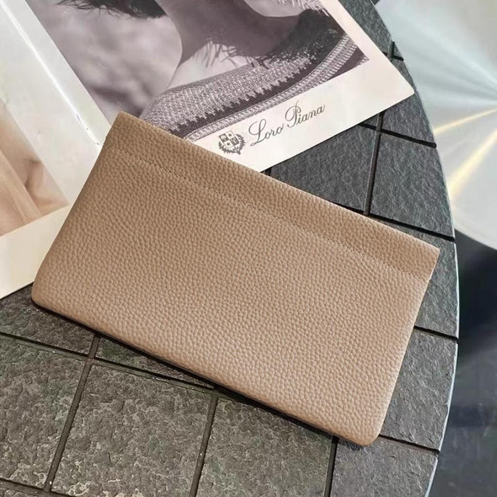 Portable PU Leather Wallet Automatic Closed Ultra-thin Coin Purse Large Capacity Phone Bag for Women Lady Girl Gift