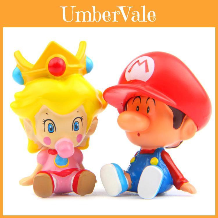 Mario Princess Peach Cartoon Character Model Resin Decoration With Cartoon Design For Wedding Birthdays And Holidays