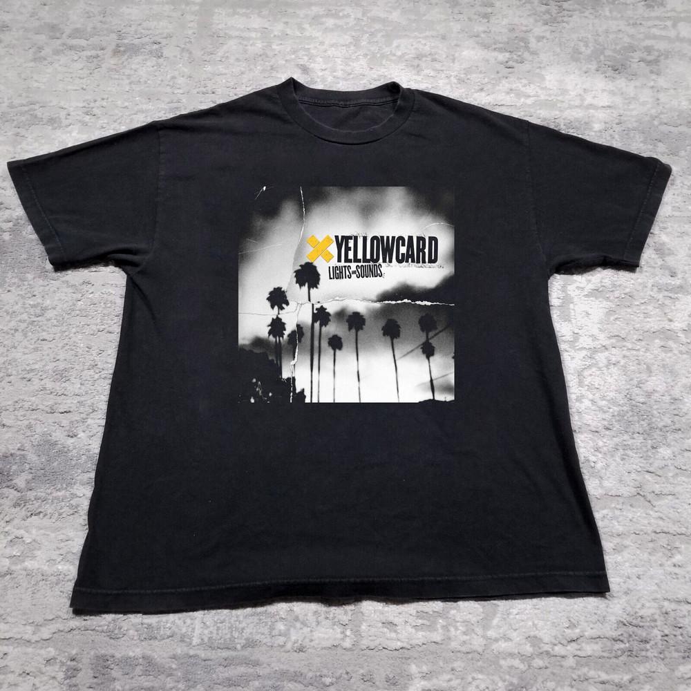 Футболка Yellowcard BAND Lights and Sounds Полный размер S-5XL Унисекс