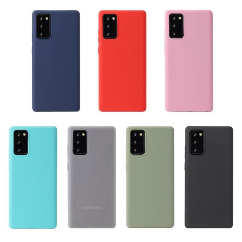 Для Samsung Galaxy S20 S20 Ultra S9 S10 lite S10e Note 8 9 10 Plus A10 A20 A50 A70 M10 M20 однотонный силиконовый чехол