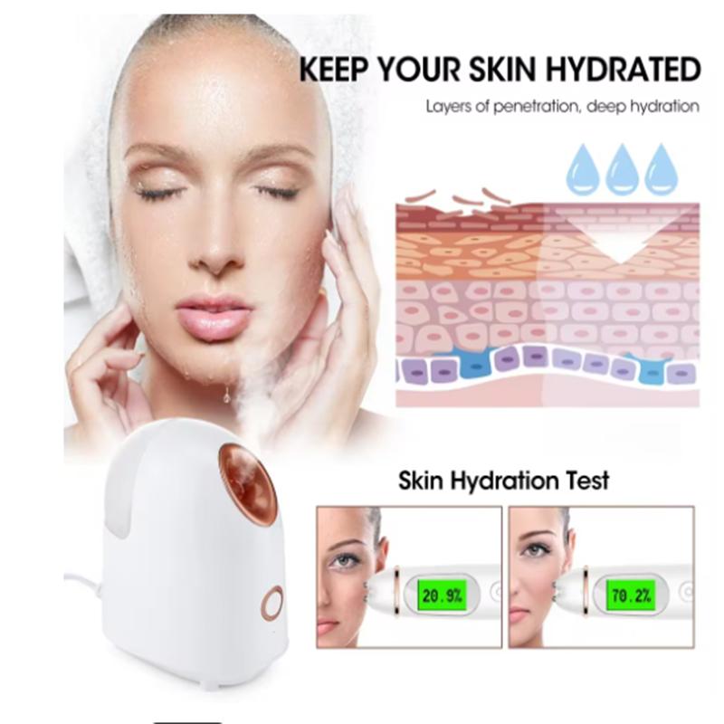 Professional Portable Nano Face Steamer Home Use Standing Type Facial Atomizer Machine With ABS Material Facial Steam Therapy