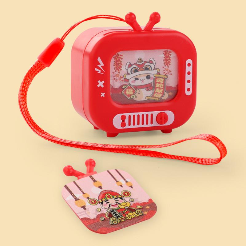Childrens Cartoon Led Tv Pendant Light Sound Keychain Gift For Boys And Girls