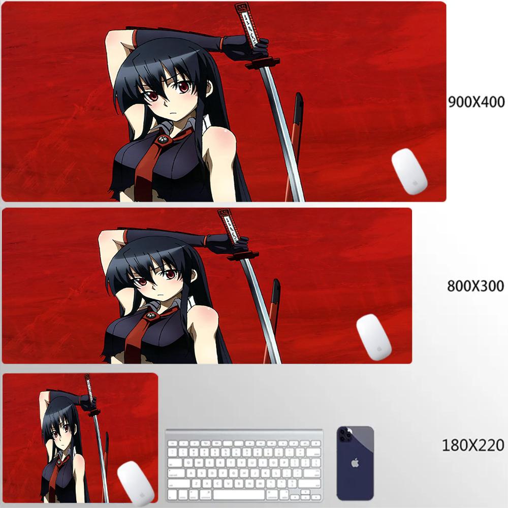 Anime Akame Ga Kill Mouse Pad NonSlip Rubber Gamer Balance Computer Mat Decoracion Deskmat Laptop Office Large AntiSlip Carpet