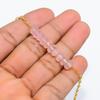 Rose Quartz Gemstone Handmade 925 Sterling Silver Bracelet 7-8" GK-5054