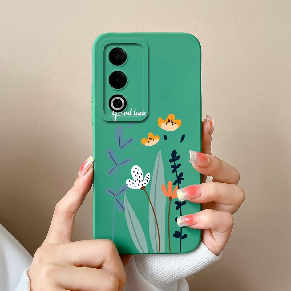 Чехол для OPPO Narzo 70 Pro Realme P1 Pro A3 Pro Забавный узор авокадо Чехлы Защитная пленка для экрана Жидкий силиконовый окрашенный корпус с защитой от падения для OPPO