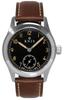KNIS Varnish Made In Japan Watch Retro Military Watch Sapphire Glass 10 ATM Water Resistant Black Dial Brown Leather Men's KN003-BKBRLE