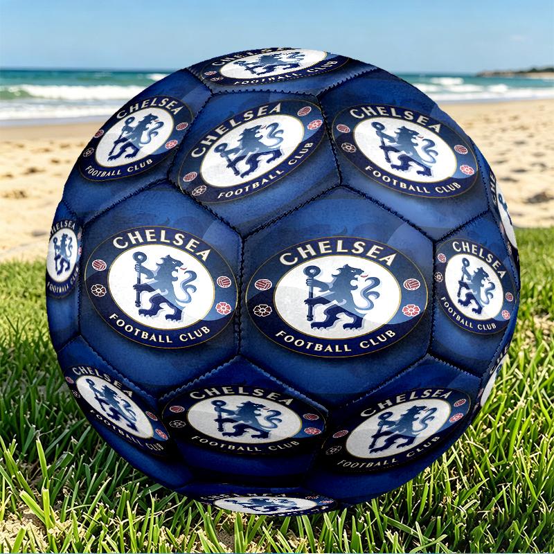 Футбольный мяч Chelsea F.C. Размер 5, из износостойкого ПУ, для матчей, тренировок и ежедневной практики, Подарок на день рождения для любителей футбола