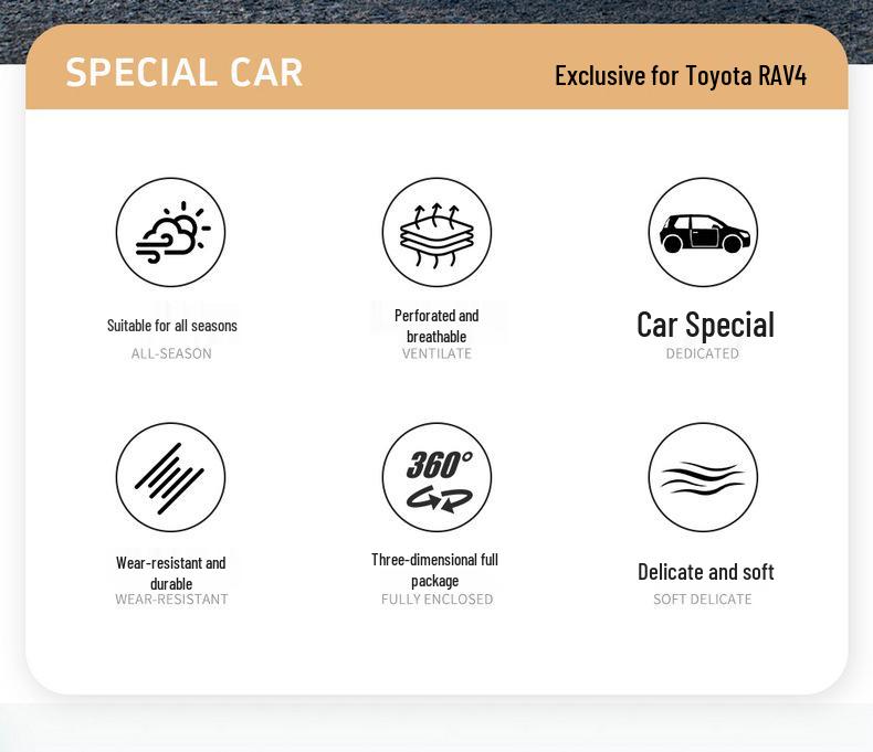 Чехол на сиденье Toyota RAV4 2026: Флокирование, Совместимость с двойным двигателем, Всесезонная подушка
