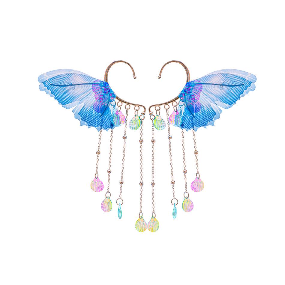 Elsa Sequin Classic Train Dress with Wig In Purple and Blue