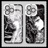 Чехол для телефона с изображением Гатса из аниме Берсерк для iPhone 16 e 15 14 13 12 11 Pro Max XS X XR Plus Mini SE 2020 2022 Прозрачный Funda Coque