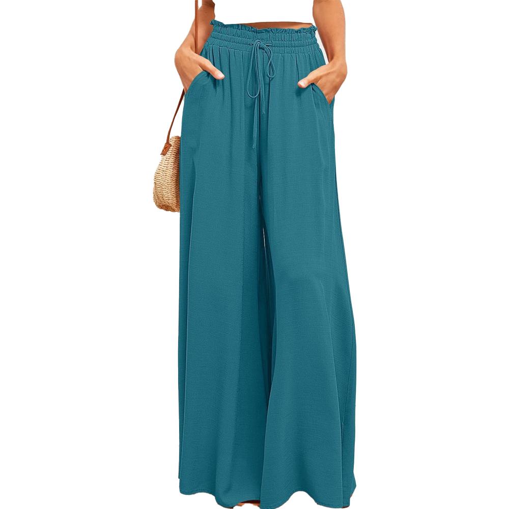 Женские брюки с высокой талией, широкие длинные брюки, облегающие спортивные брюки для занятий йогой на открытом воздухе, повседневные бегуны