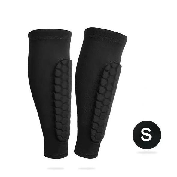 1Pair Honeycomb Shin Guards Ski Leg Pads Breathable Anti Collision Soccer Basketball Cycling Protective Elastic Sport Leggings