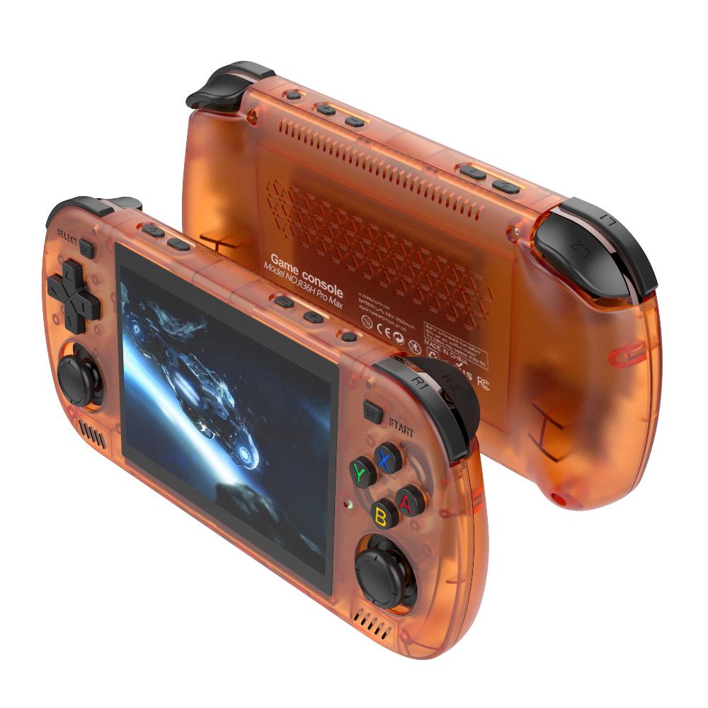 Ретро Портативная Игровая Консоль R36H PRO MAX Портативный карманный видеоплеер на базе Linux с чипом RK3326 Совместим с N64/PS1 g