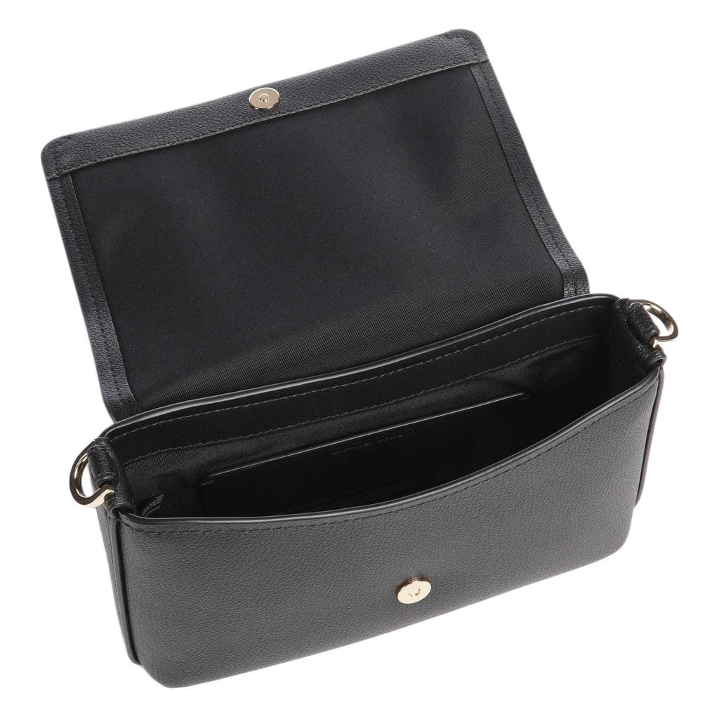 MICHAEL KORS Nessa Leather Shoulder Bag, Crossbody Bag Small Womens Black 30T5G8ZM1L-BLACK