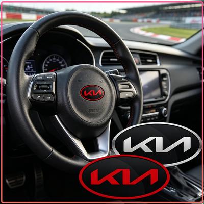 1 шт. Декоративная наклейка-значок на руль автомобиля ABS Центральная эмблема рулевого колеса для Rio Ceed Sportage Cerato Soul Sorento K2 K5 k6 K7 K8 Flip