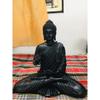 Полимерный мрамор Медитирующий Будда Гаутама Будда Статуэтка Лорда/Идол/Мурти Подарочные предметы Экспонат для домашнего декора Украшения Подарки (Будда_7) черный