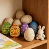 Adorable Easter Paper Eggs Unpainted Craft Paper Pulp Egg DIY Easter Eggs  Kids Handmade Toys