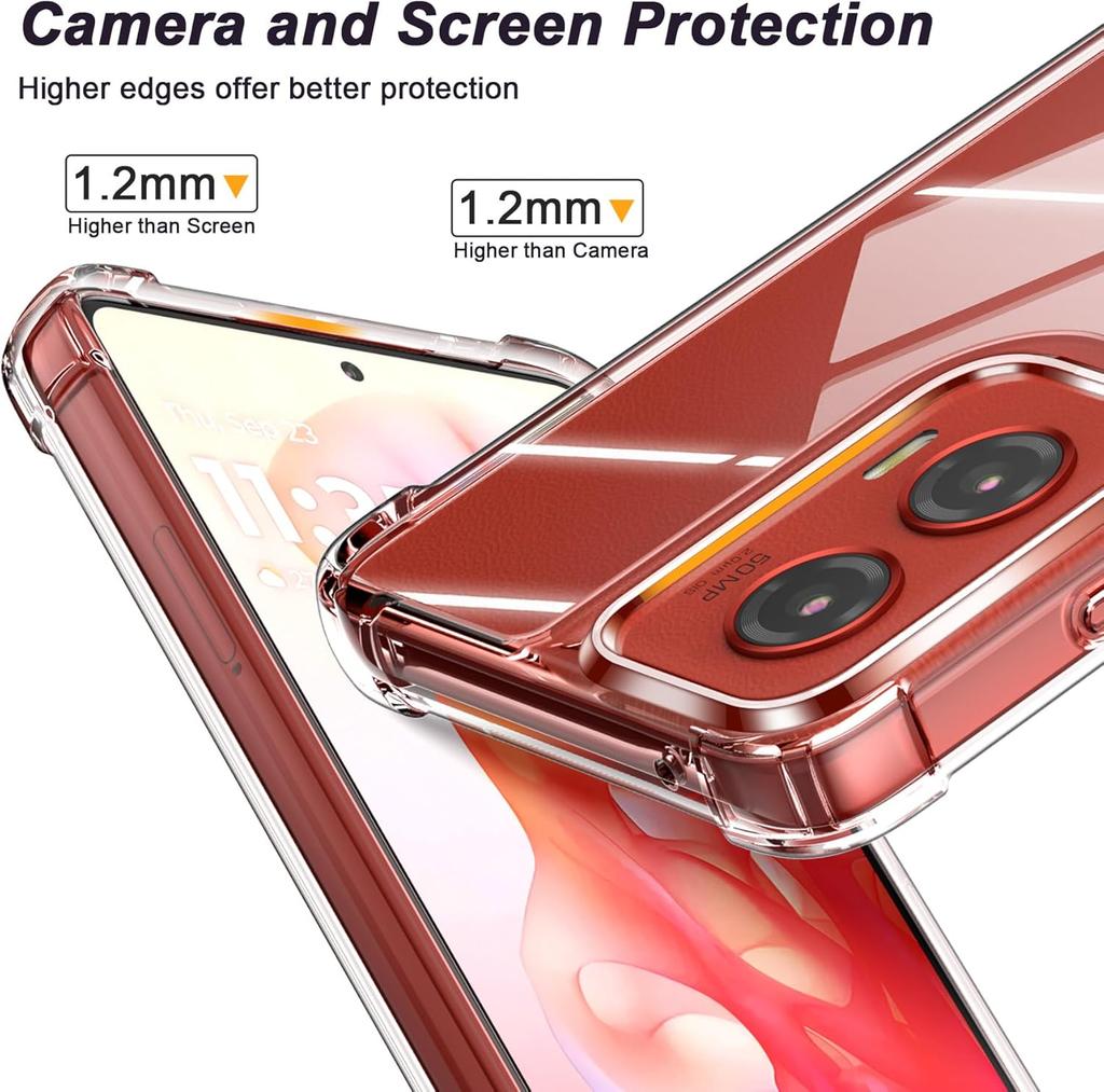 Ударопрочный чехол-бампер из ТПУ с подушками безопасности для Motorola Moto G 2025 G Stylus 5G G Play 2024 2023 Power 2022 Защитная крышка Capa Fundas Coque