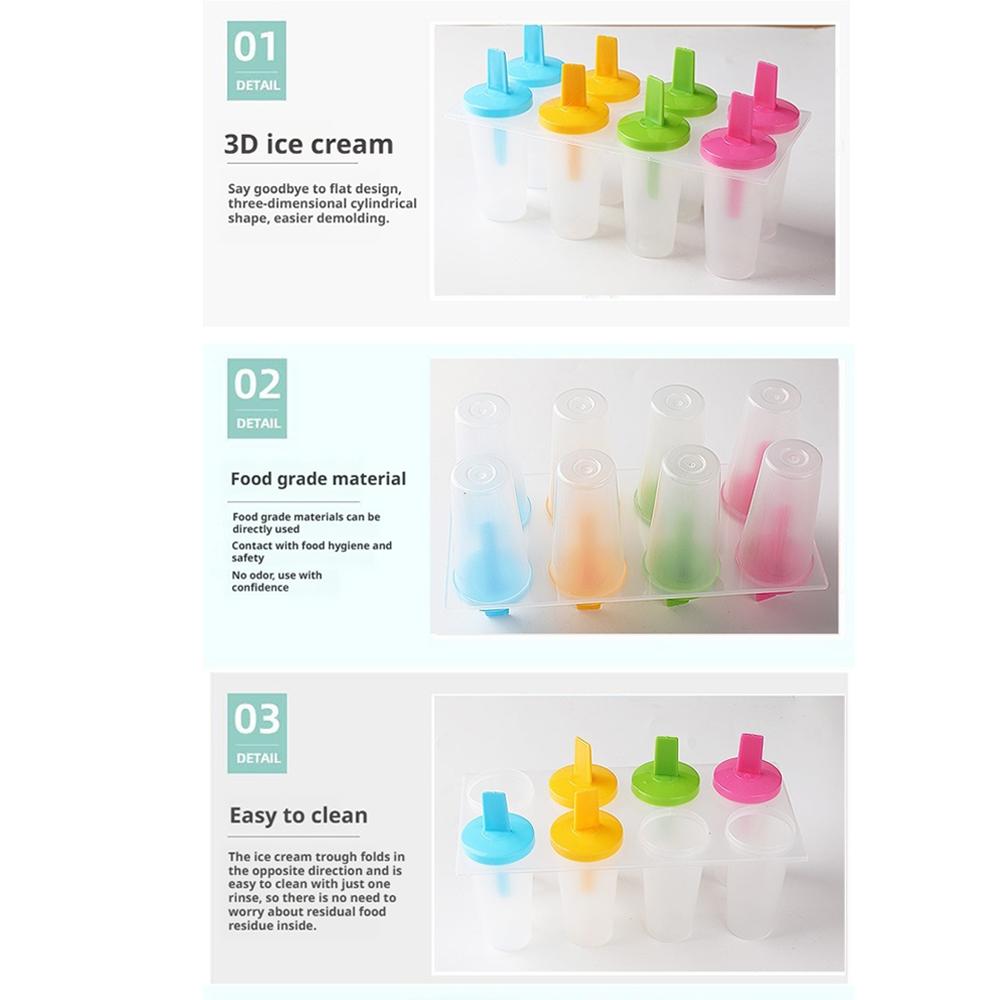 Ice Cream Mold DIY Homemade Treats For Kids Family Multi Snack Flavor Easy Maker Tool To Popsic B9Q8