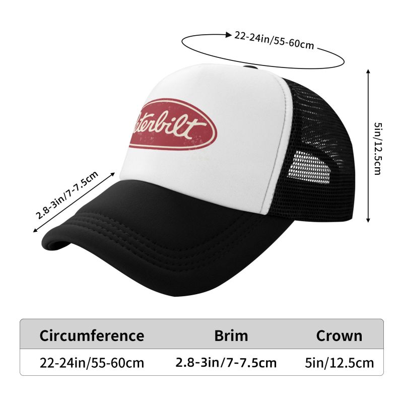 Мужские сетчатые бейсболки Peterbilt Truck Racing, унисекс, хип-хоп, регулируемая кепка snapback, женские летние повседневные кепки от солнца