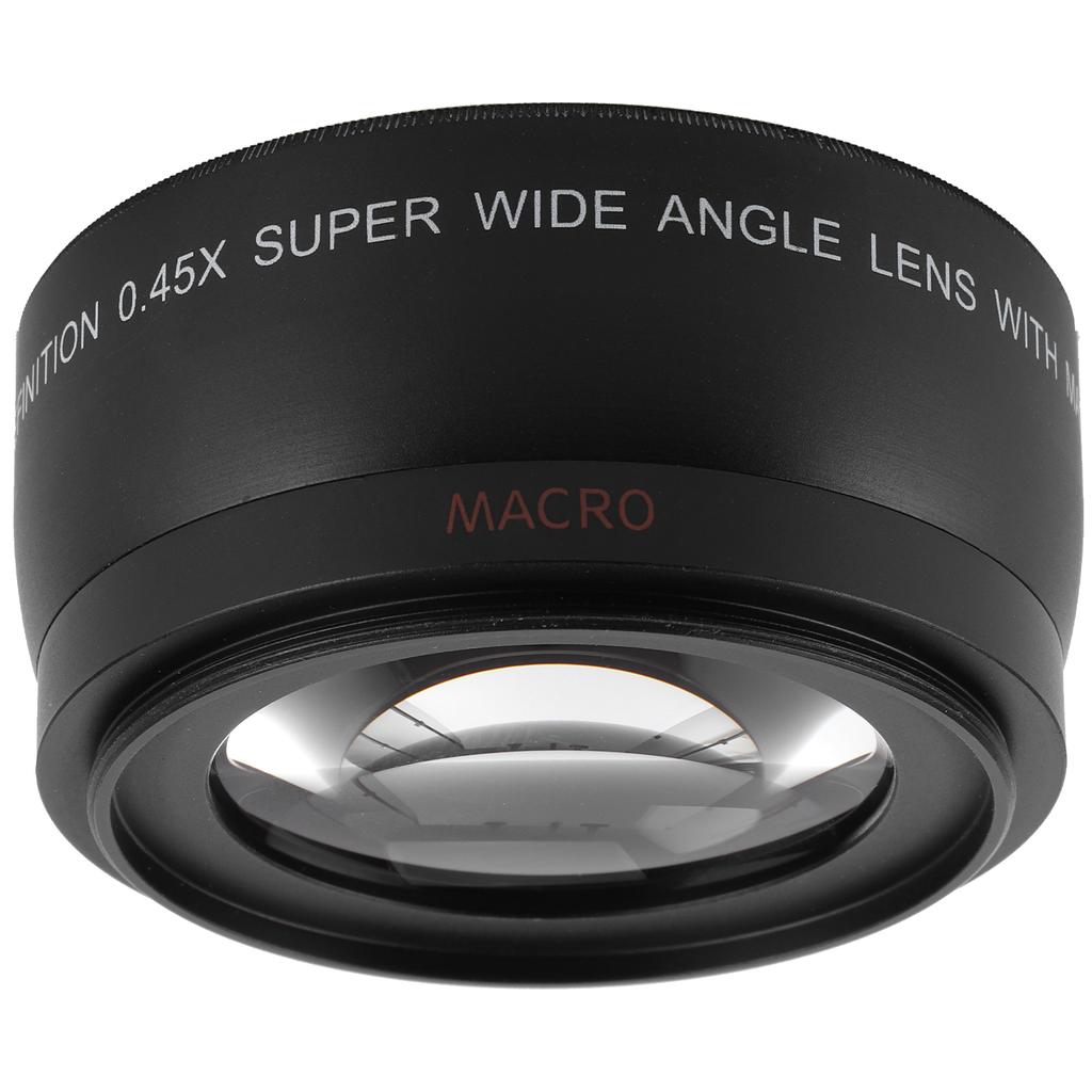 0.45X Camera Wide Angle and Macro Lens Additional Lens for Camera Lens with Filter Diameter of