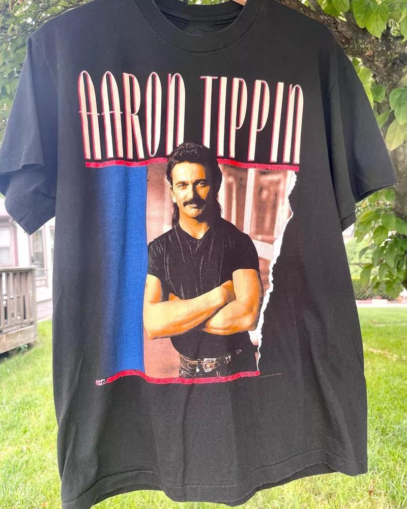 90s Aaron Tippin Country Tour Shirt Black Unisex Unisex T-Shirt