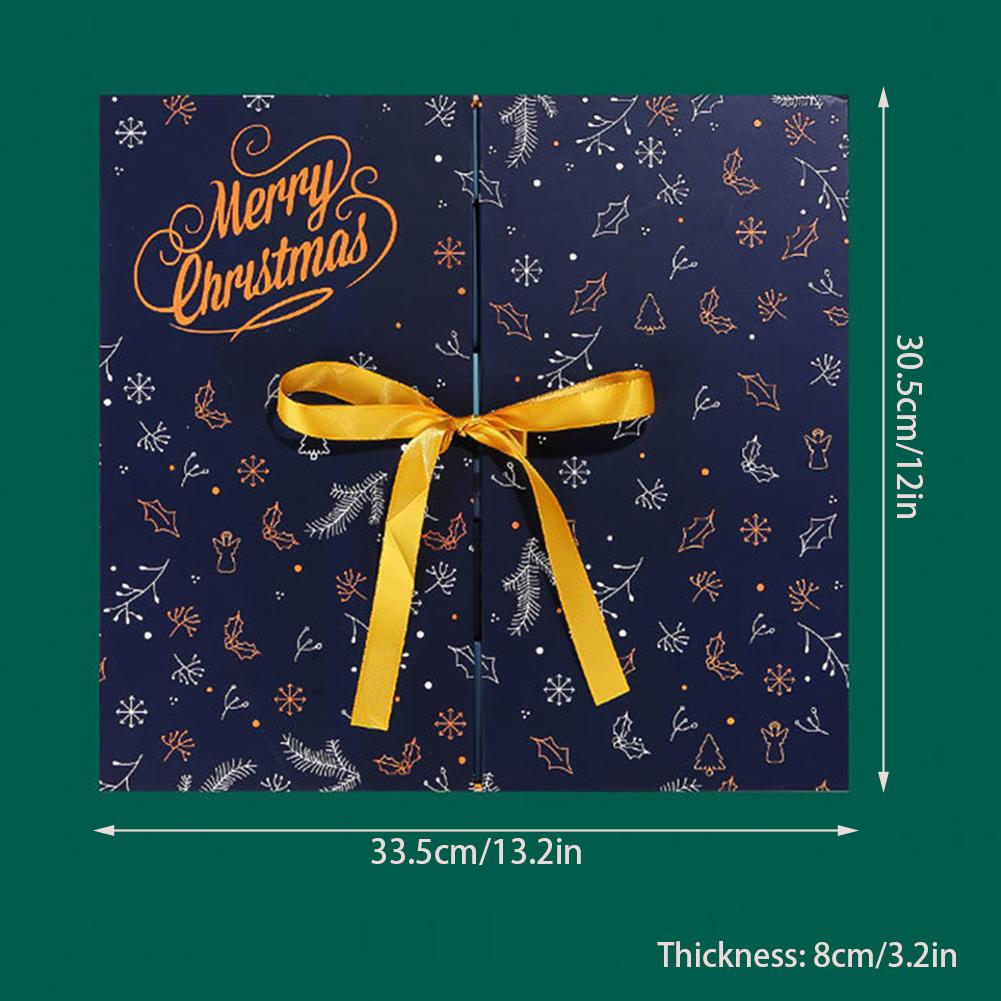 Пустые коробки для календаря Адвента, самодельные коробки для заполнения с 24 ящиками для праздника