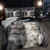 3 шт. Коллекция пододеяльников с животными-кошками 3D Милый питомец Кошка HD Печать Постельное белье Домашнее использование Общежитие