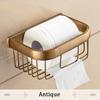 Paper Holders Chrome Finish Wall Mounted Bathroom Accessories Toilet Paper Holders Black Bathroom WC Basket Tissue Holder 81358