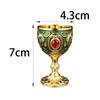 Винтажный кубок Средневековый бокал Принадлежности для вечеринок Подарки эпохи Возрождения Многоразовый Свадебный Металлический Бокал для вина Стопка Настольный декор