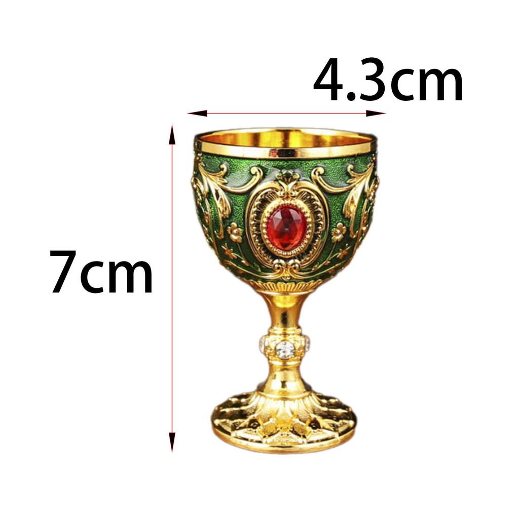 Винтажный кубок Средневековый бокал Принадлежности для вечеринок Подарки эпохи Возрождения Многоразовый Свадебный Металлический Бокал для вина Стопка Настольный декор