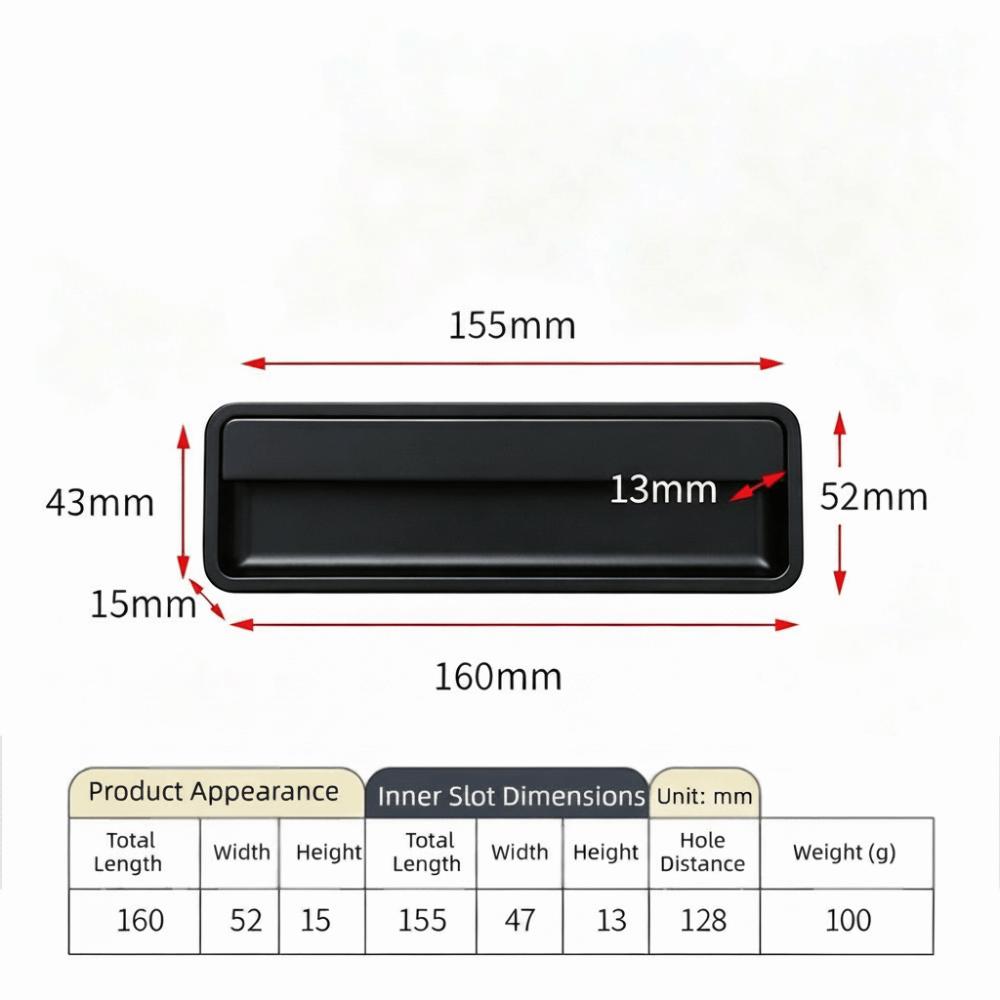 Furniture Embedded Door Knob Aluminium Alloy Sliding Door Pull New Door Handlebar  Kitchen