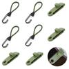 LYHMHAMY 8 шт. зажим для палатки зажим для палатки болтающийся эластичный шнур кемпинговый зажим набор зажим для веревки крюк сильная сильная фиксация ветрозащитный брезентовый зажим для кемпинга на открытом воздухе