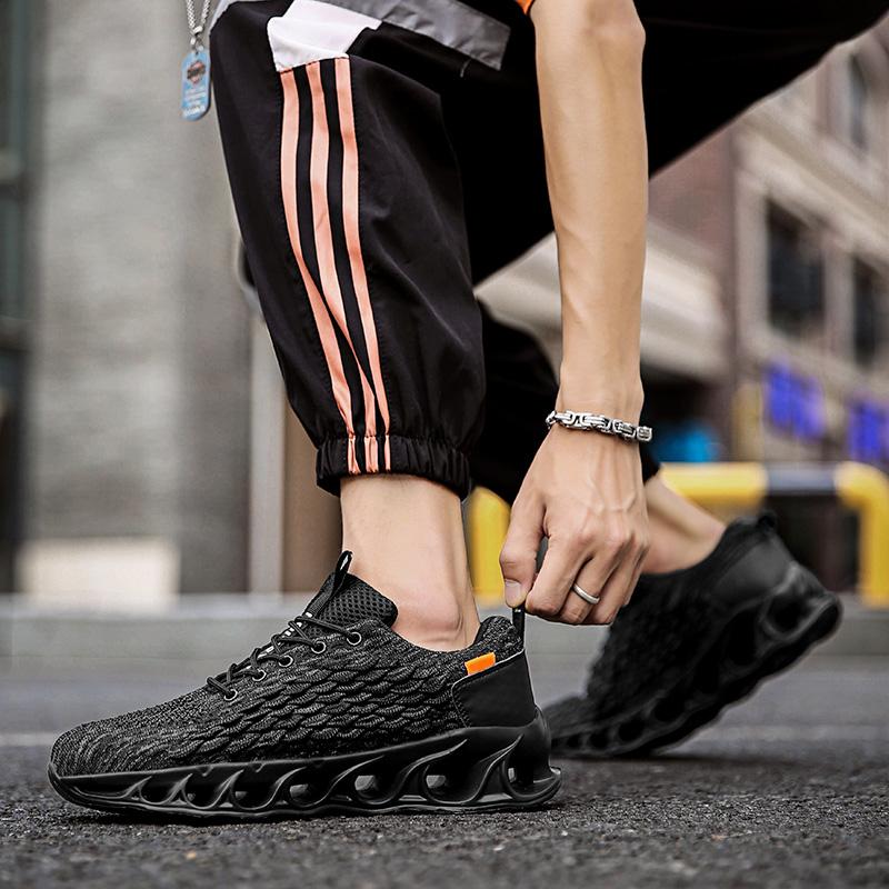 Мужские дышащие спортивные кроссовки с текстильным верхом